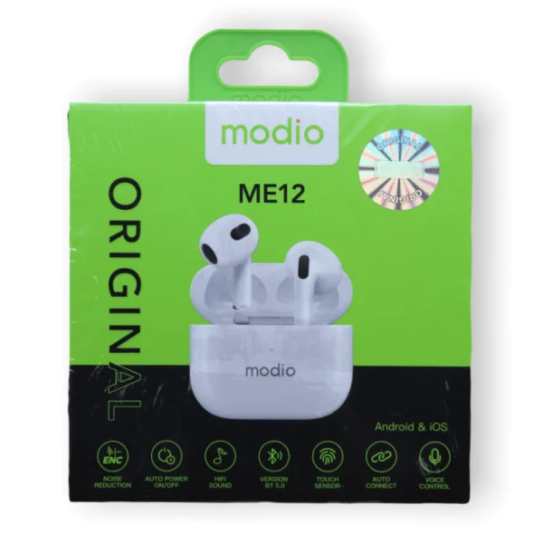 Modio ME12 Wireless Bluetooth Earbuds